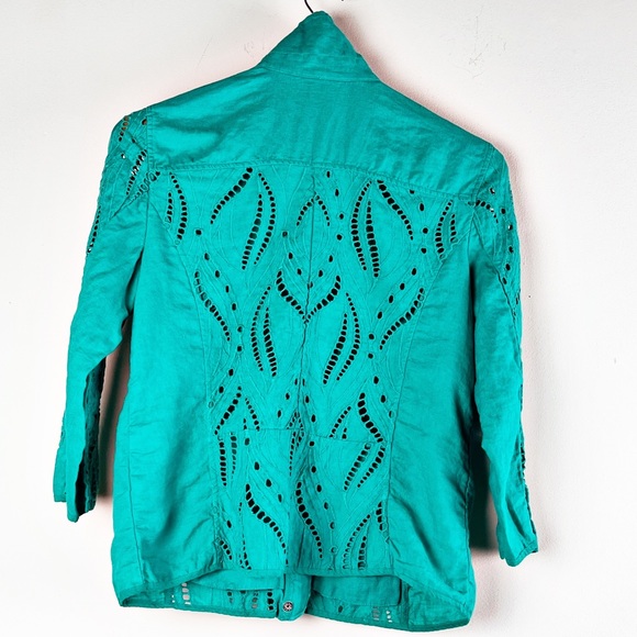 Chico's Linen Jacket Small - Picture 2 of 5